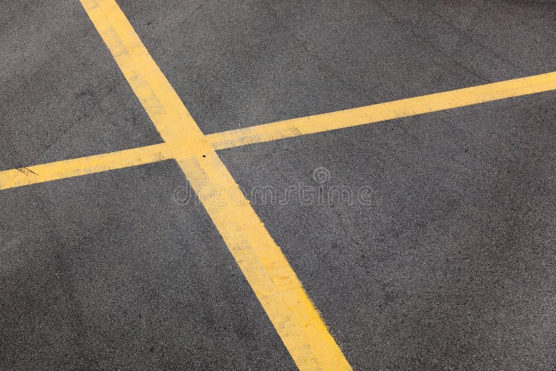 Yellow Roadway Lines stock photo. Image of thoroughfare 24620546