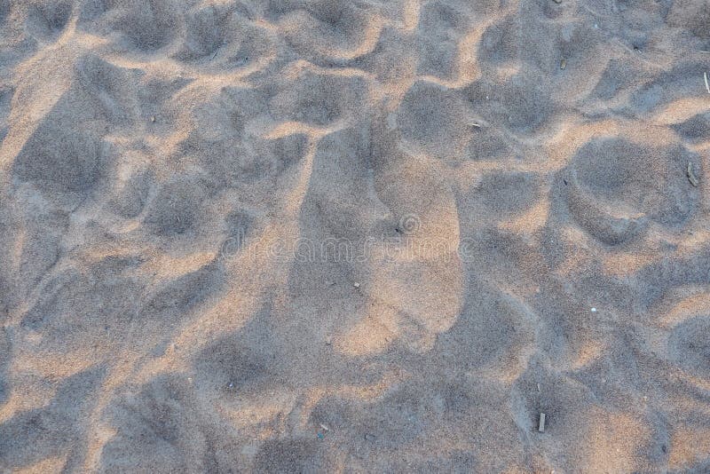 Yellow sandy beach, footprints royalty free stock photos Yellow sandy beach, footprints royalty free stock photos