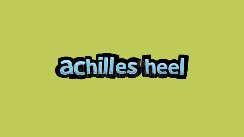 yellow screen animation video written achilles heel very cool simple 254573874