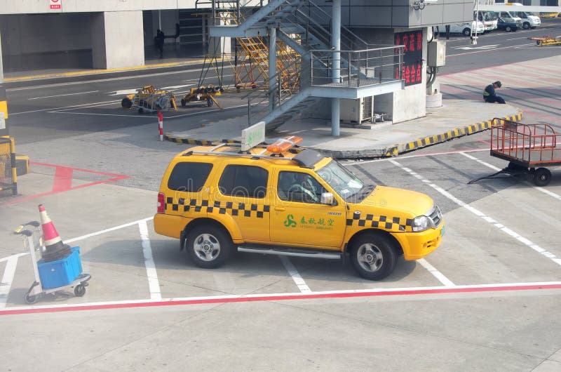 Airport security car stock photo. Image of protection 33848572