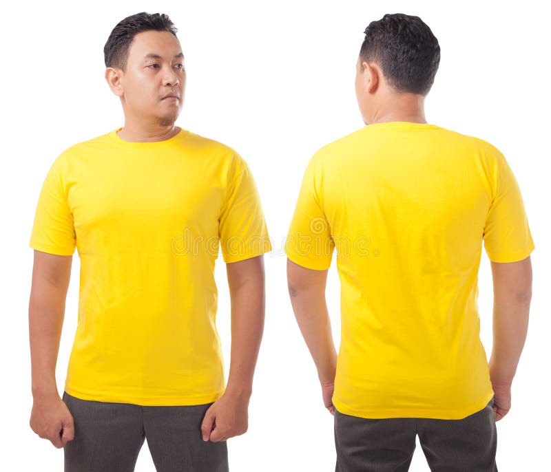 258+ Blank Yellow T Shirt Mockup Best Quality Mockups PSD