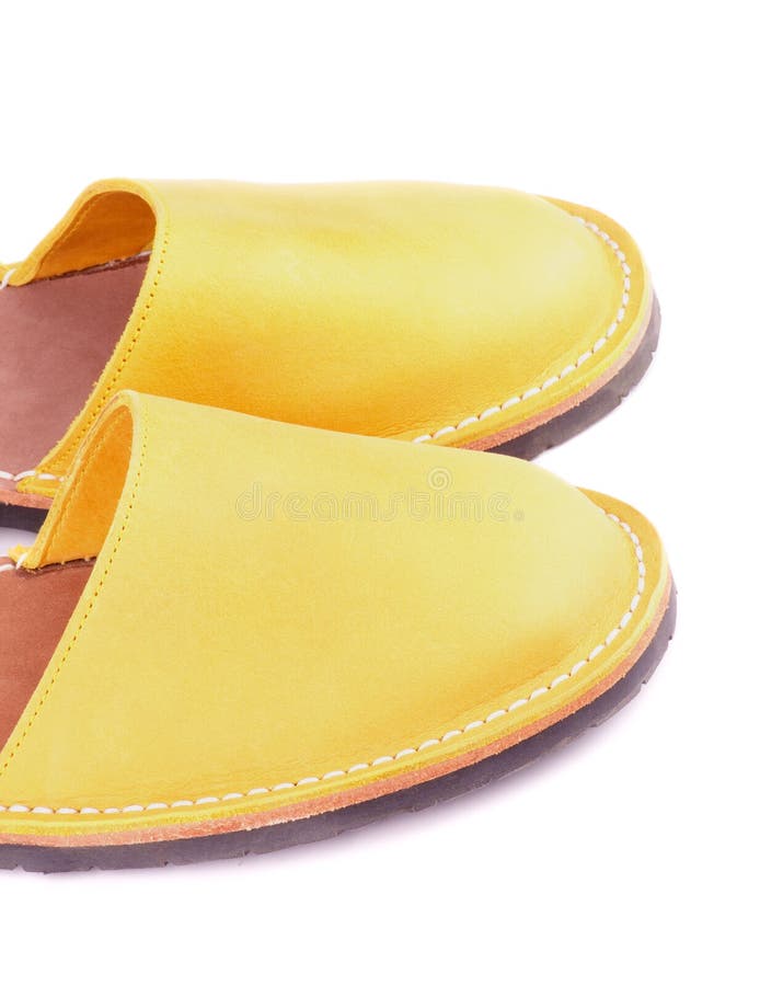 human shoes yellow