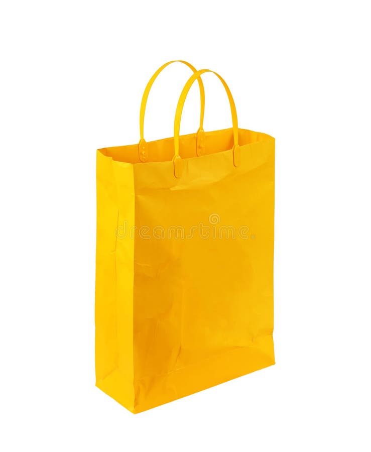 Download Yellow Shopping Bag Isolated On White Background Stock Image Image Of Color Cutout 21538525 Yellowimages Mockups