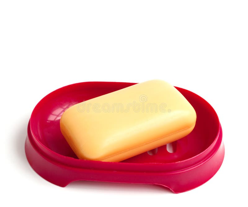 Yellow soap stock photo