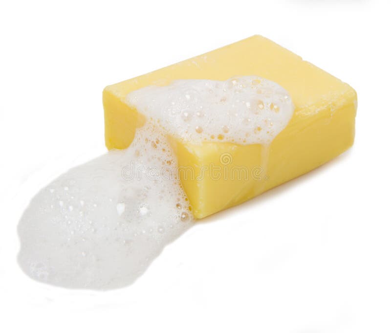 Yellow soap bubble stock photos