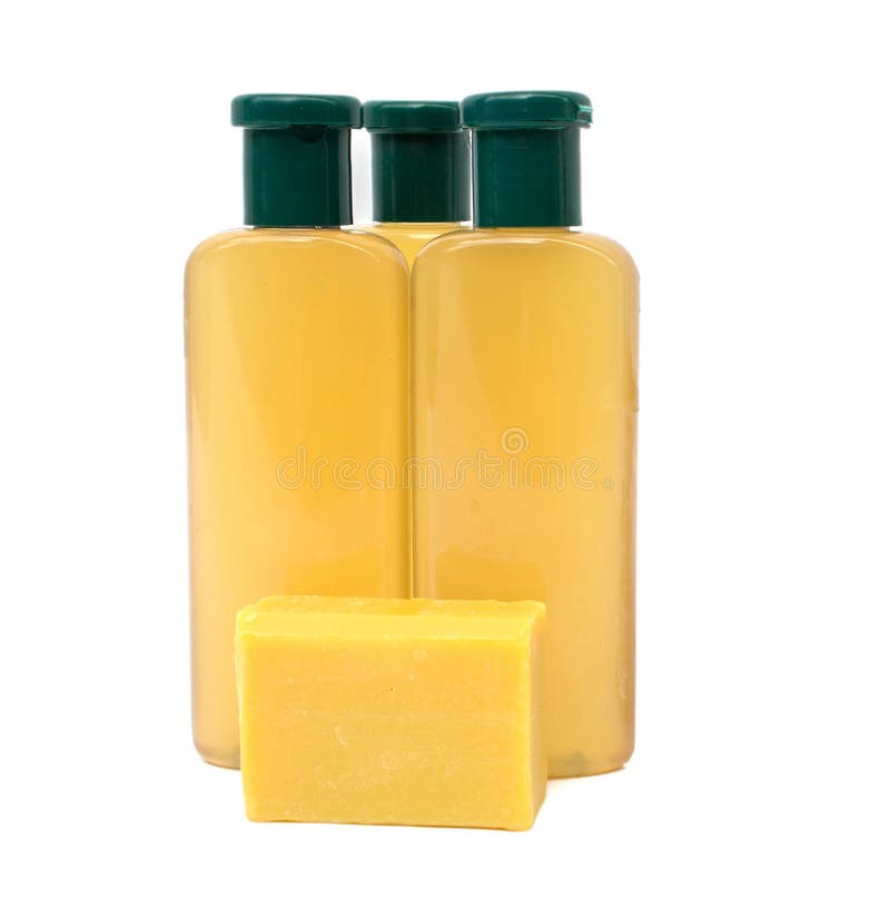 Yellow soap royalty free stock image