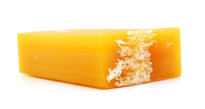 Yellow soap stock photography