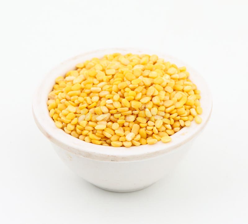 Yellow split mung dal stock image. Image of white, munggo 90848011