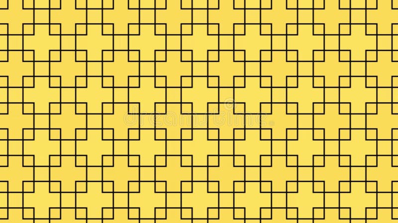 Yellow Squared Seamless Pattern. Panning
