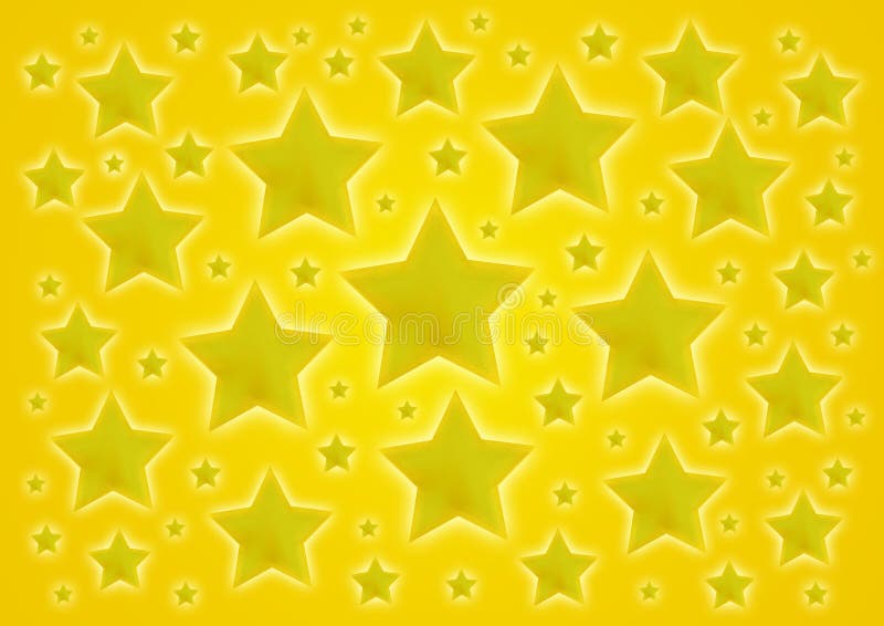 Yellow stars background stock illustration. Illustration of holidays