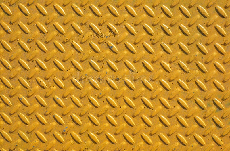 Yellow Steel Diamond Plate Background Stock Image Image of iron