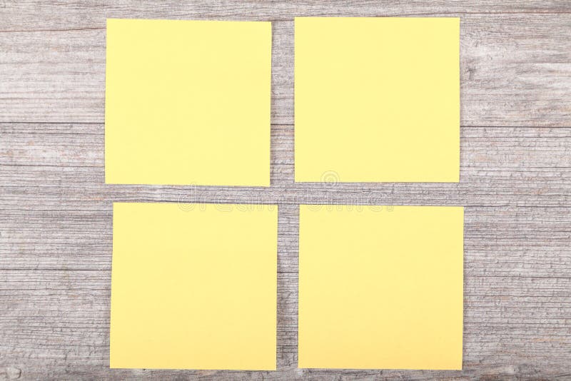 Yellow stickies stock image. Image of gummned, letter 47365103