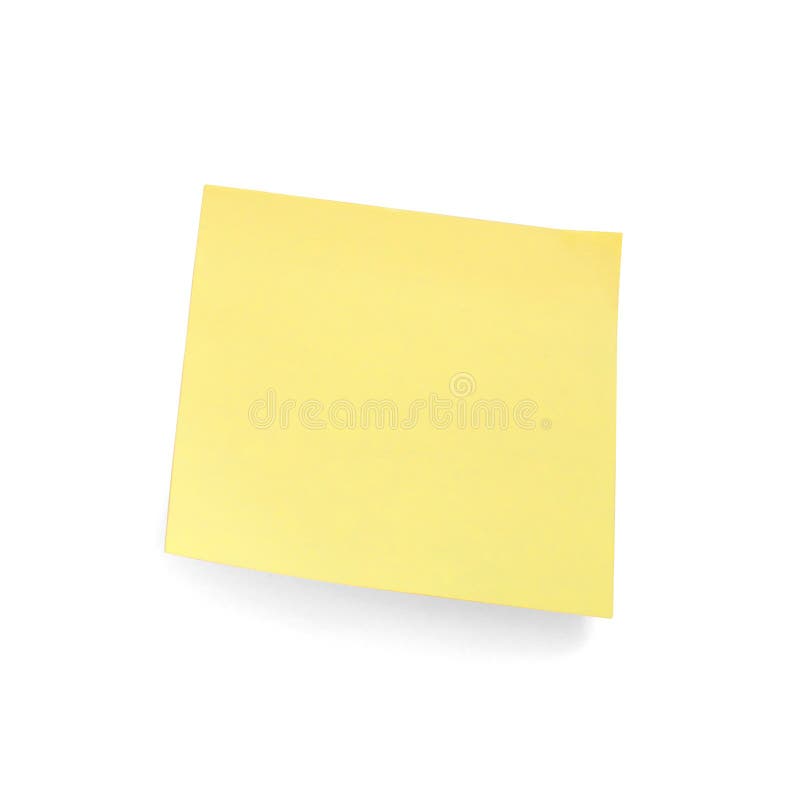 Yellow Sticky Note stock photo. Image of note, studio 16260108