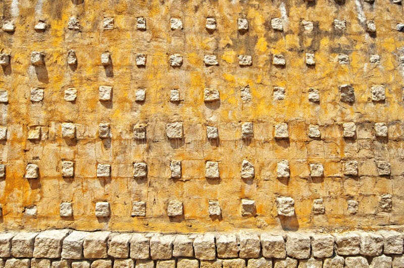 Yellow stone wall texture