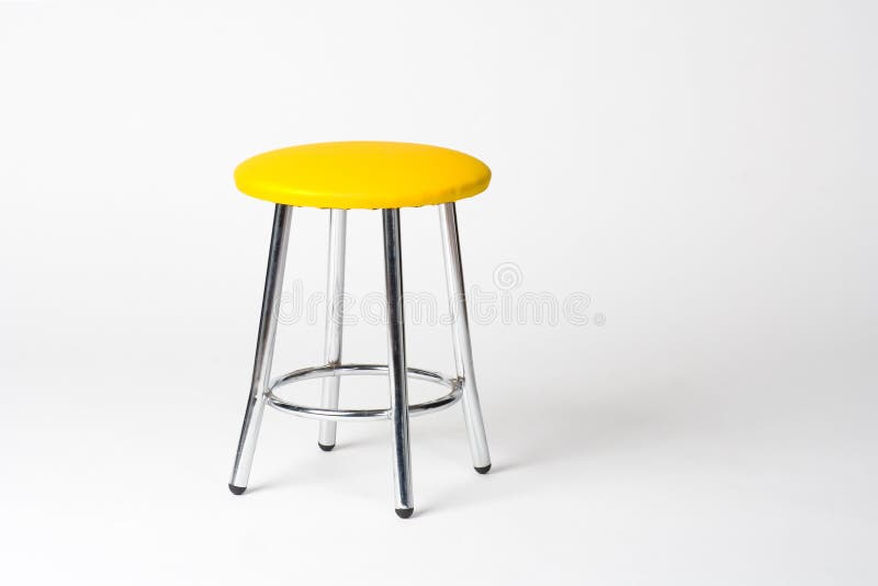 Yellow stool stock image. Image of color, comfortable 50213537