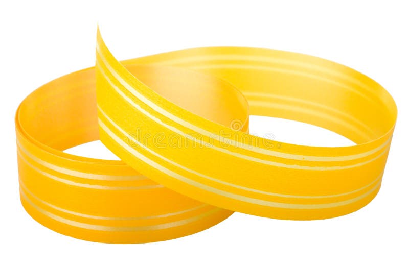 Yellow striped ribbon