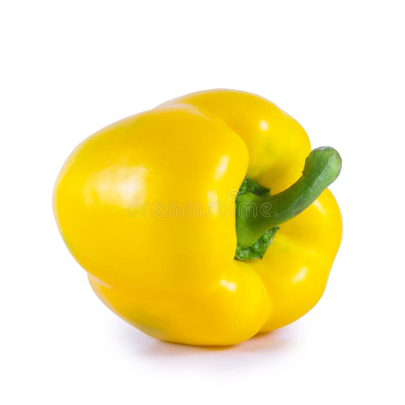 Yellow Sweet Bell Pepper (capsicum) Stock Image Image of isolated