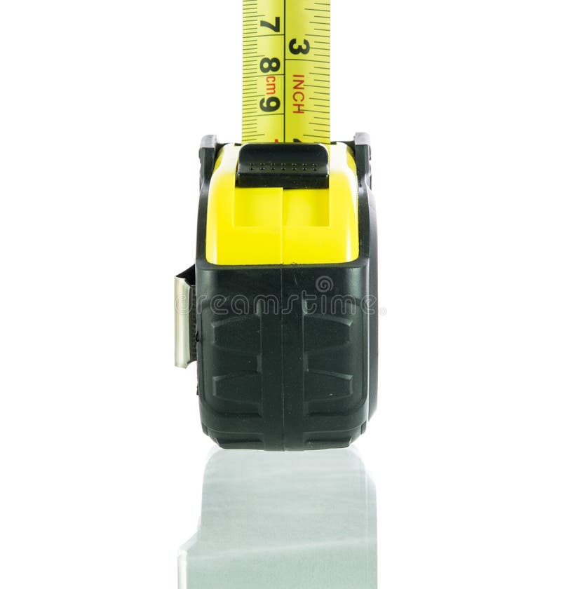 Yellow Tape Measure Isolated Stock Photo Image of instrument