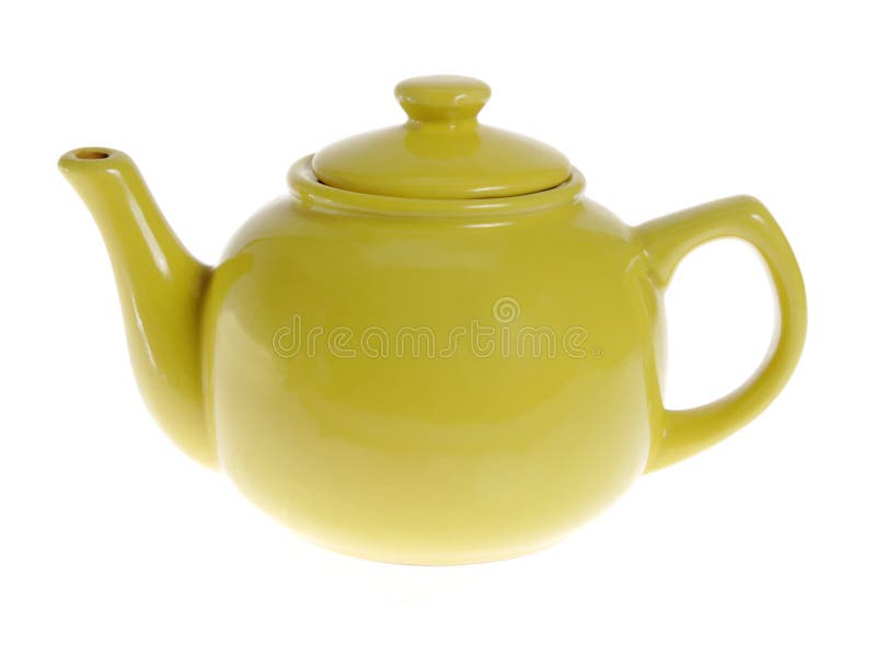 Old Enamel Teapot stock image. Image of kettle, isolated 9650403