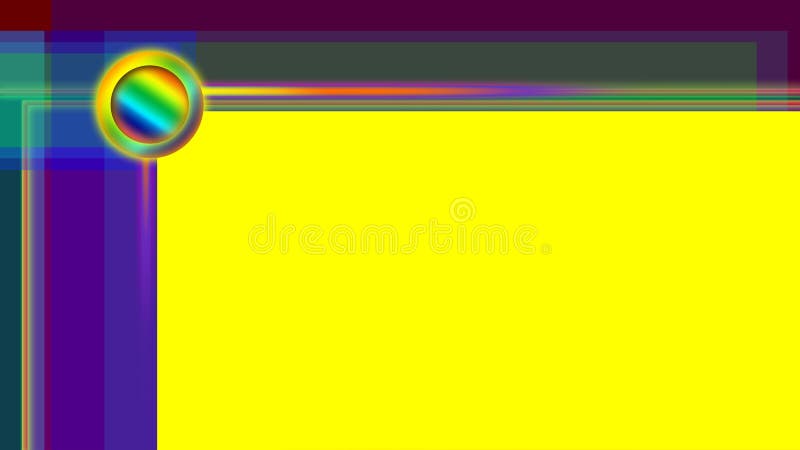 Yellow image template background with multi color square. Bulat illustrations