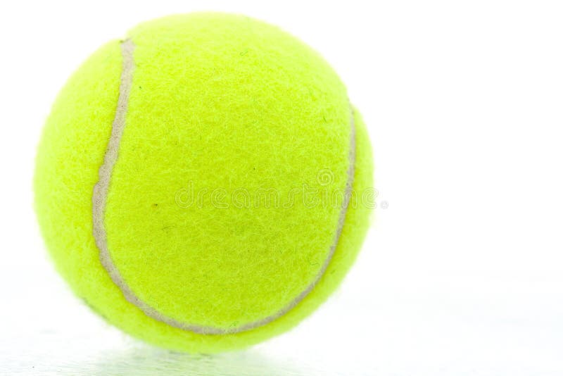 Yellow tennis ball royalty free stock photo