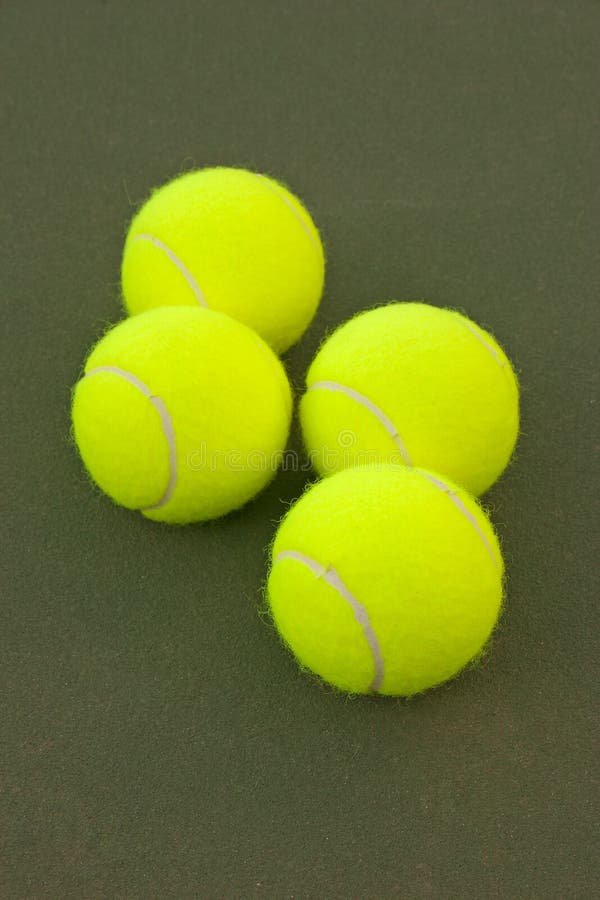 Yellow Tennis Balls 12 stock image. Image of equipment 21166269