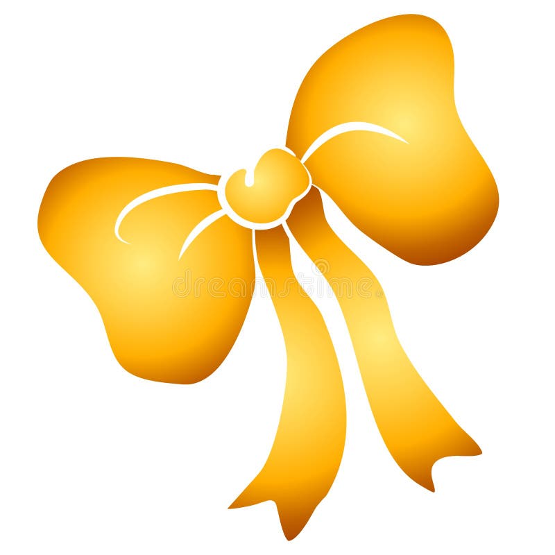 yellow bow clip art