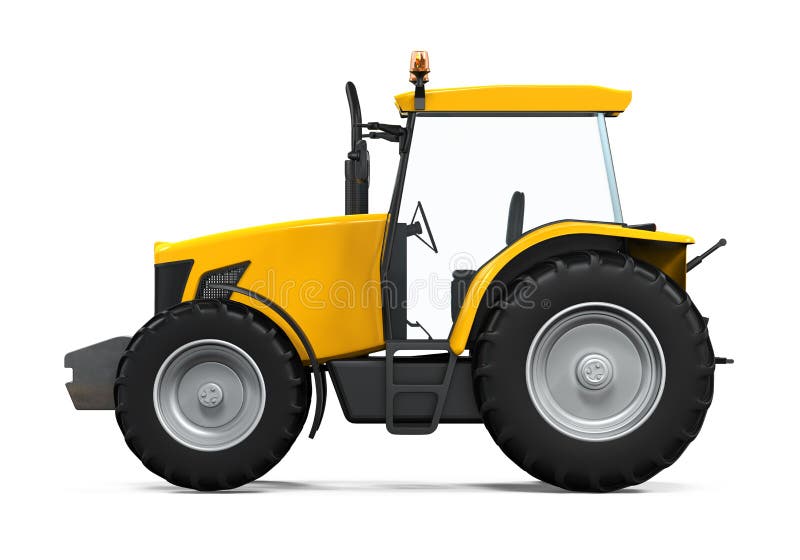 Yellow Tractor Loader stock photo. Image of diesel, mining 46329866