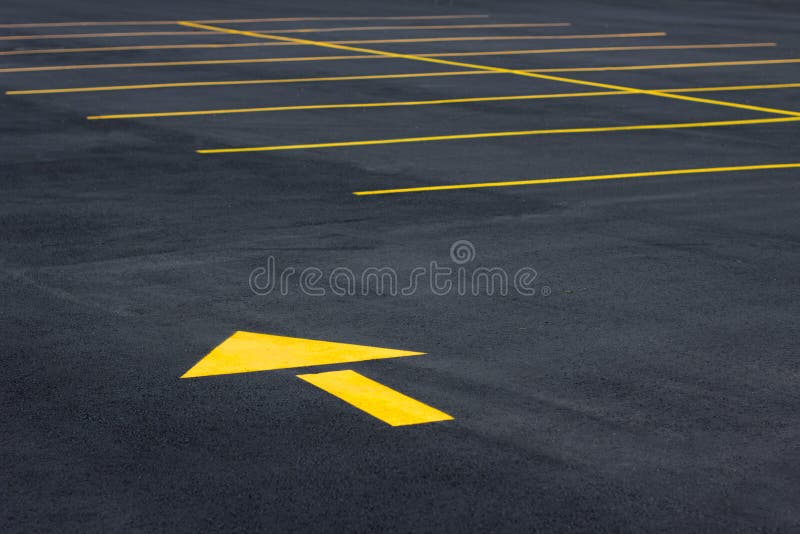 Yellow Traffic Arrow