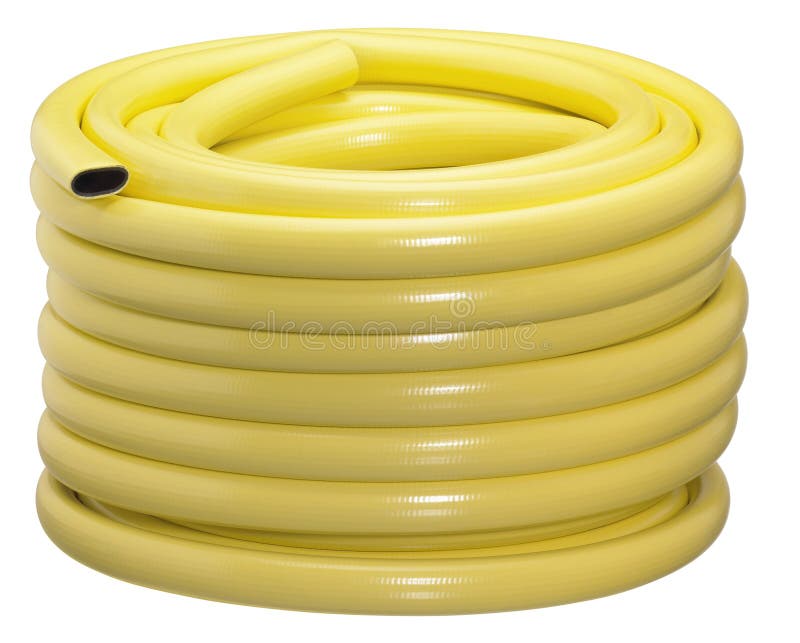Yellow tube stock image. Image of household, pipe, remote 32921949