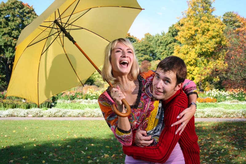 Yellow umbrella