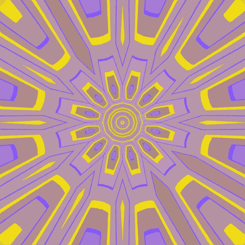 Yellow and violet grec ornamental Background stock illustration