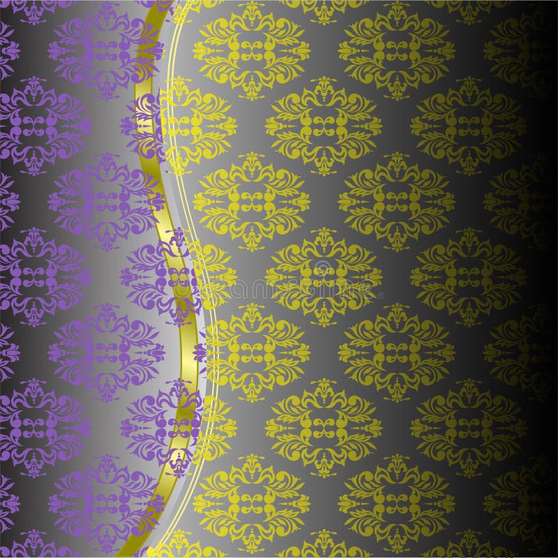 Yellow violet pattern