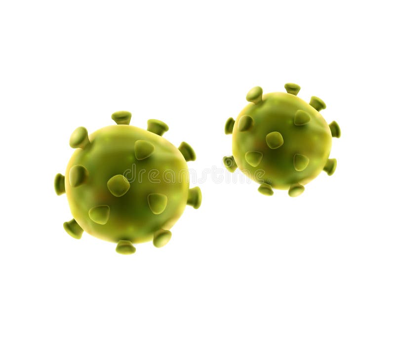 Yellow Viruses Realistic Composition Stock Vector - Illustration of