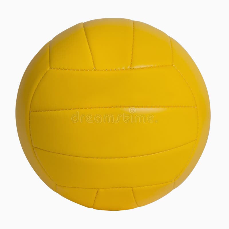 Yellow Volleyball stock image. Image of clipping, sporting 29656451