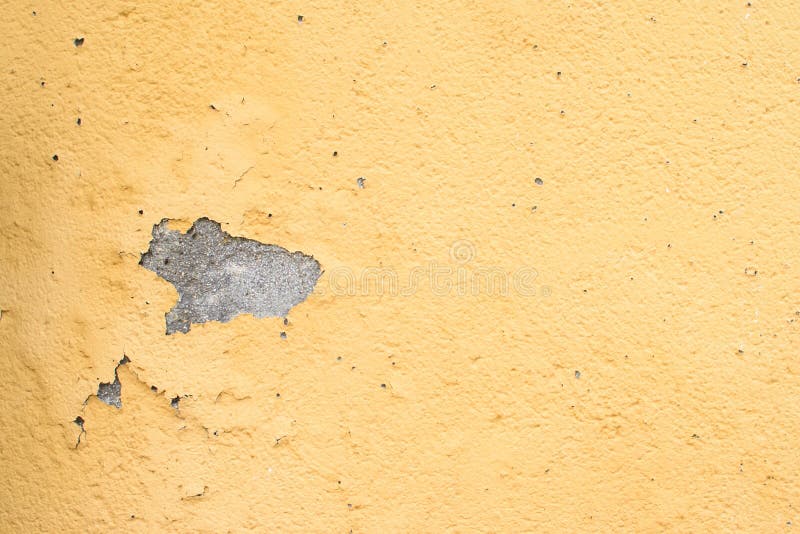 Yellow wall of plaster. stock image. Image of mortar 152187613
