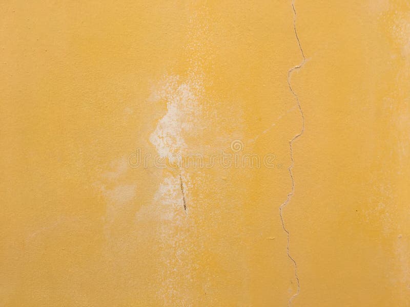 Yellow Wall Texture Background for Design with Copy Space Stock Image