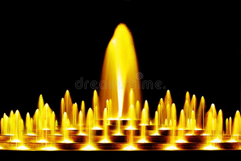 Yellow water fountain