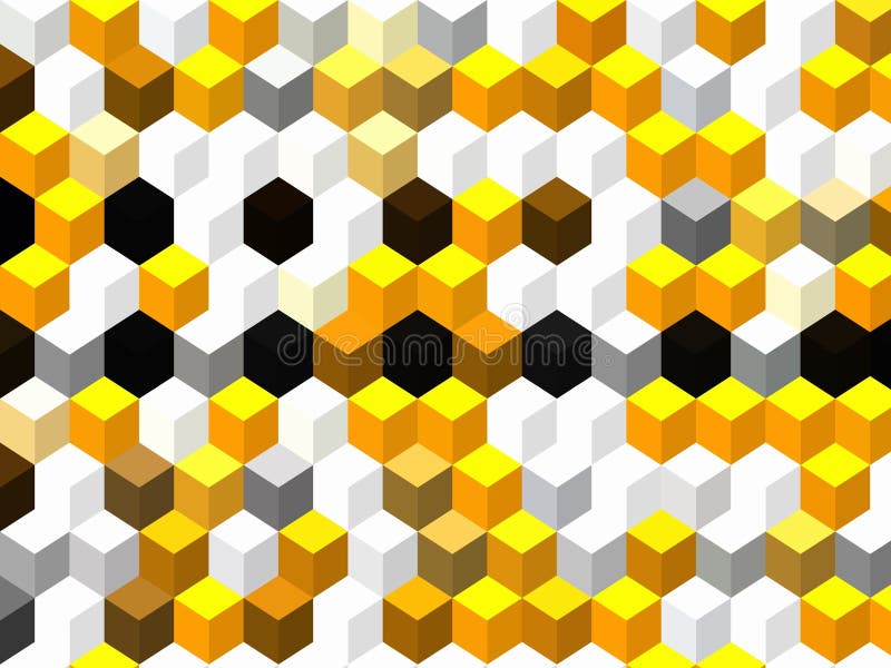 Yellow and White Color of Abstract Background Stock Illustration