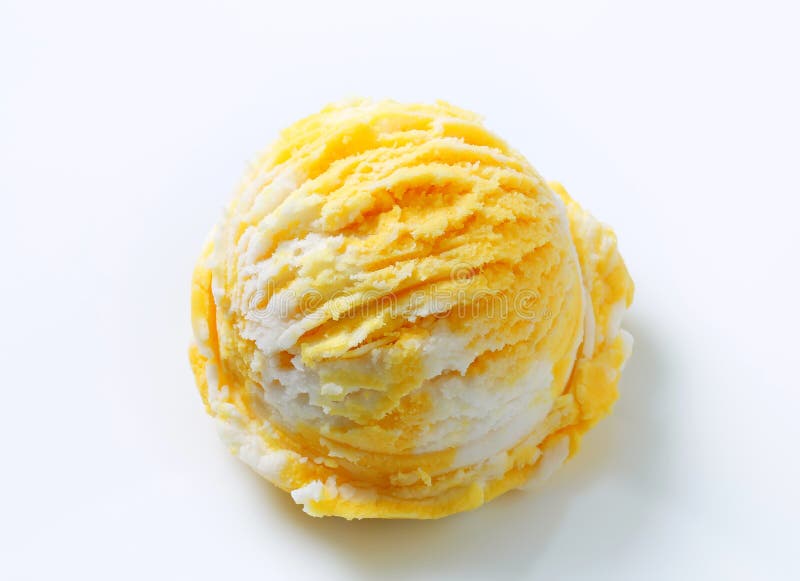 Yellow and white ice cream stock photo. Image of sorbet 31047622