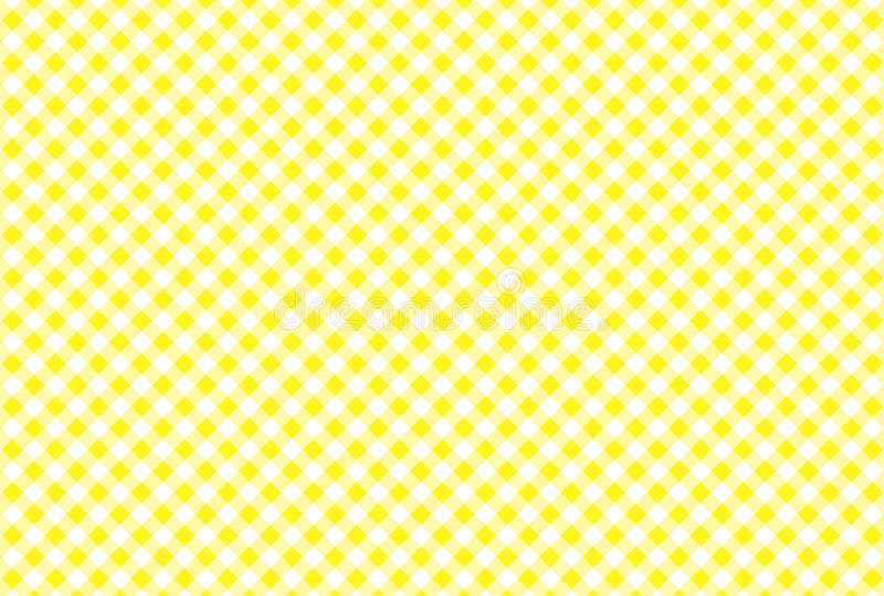Yellow and White Plaid Vector Background.Vector Illustratio Stock ...