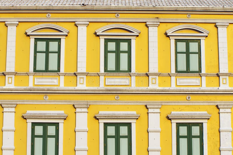 Yellow windows wall