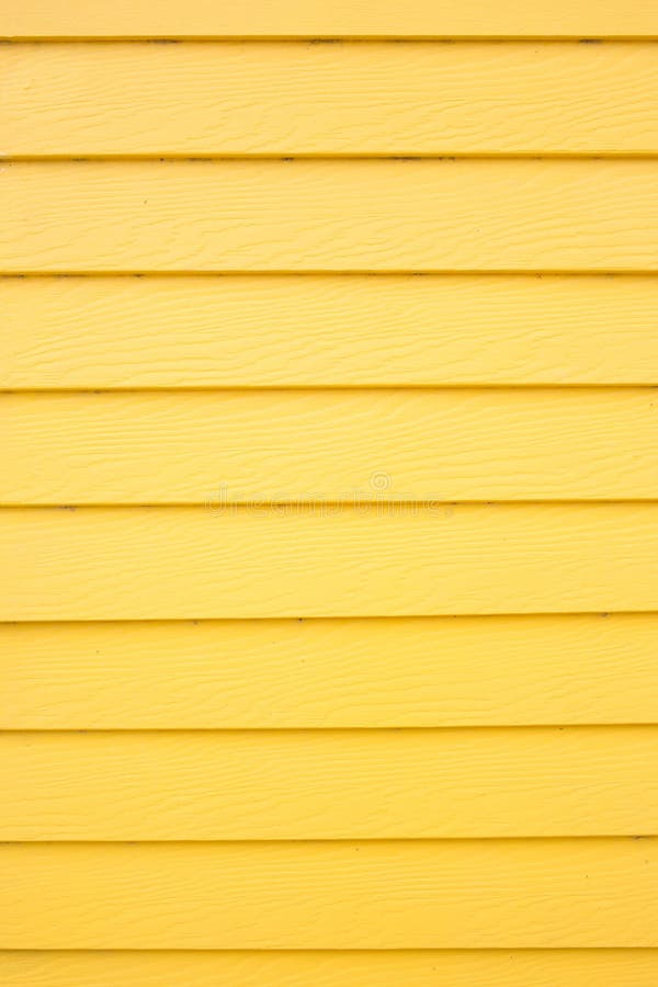 Yellow wood plank panel background stock photo