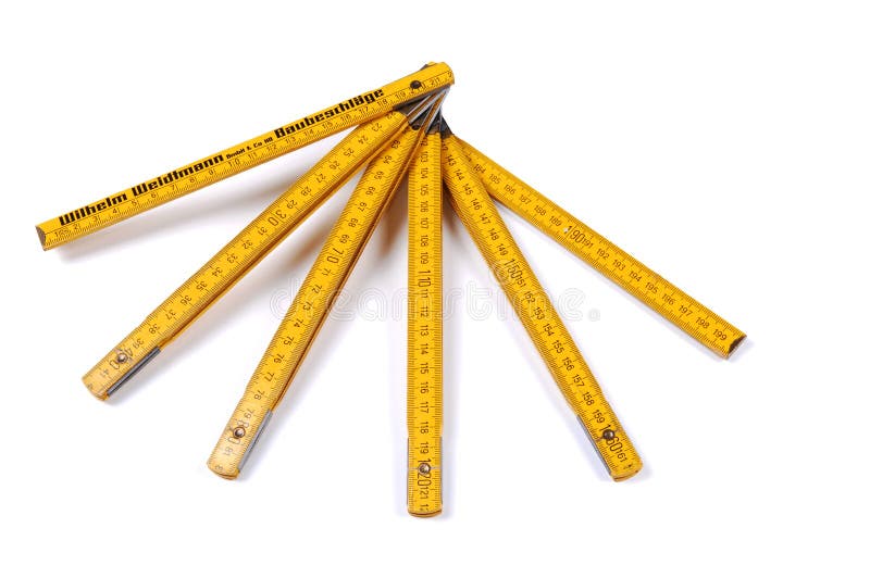 Yellow Meter Stick Wooden Ruler