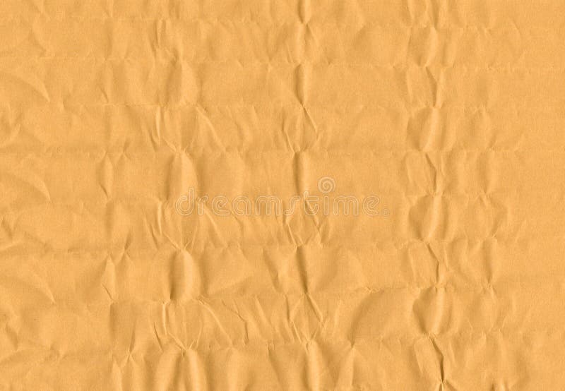 Yellow Wrapping Paper with Dents and Chaotic Folds Texture Stock Image