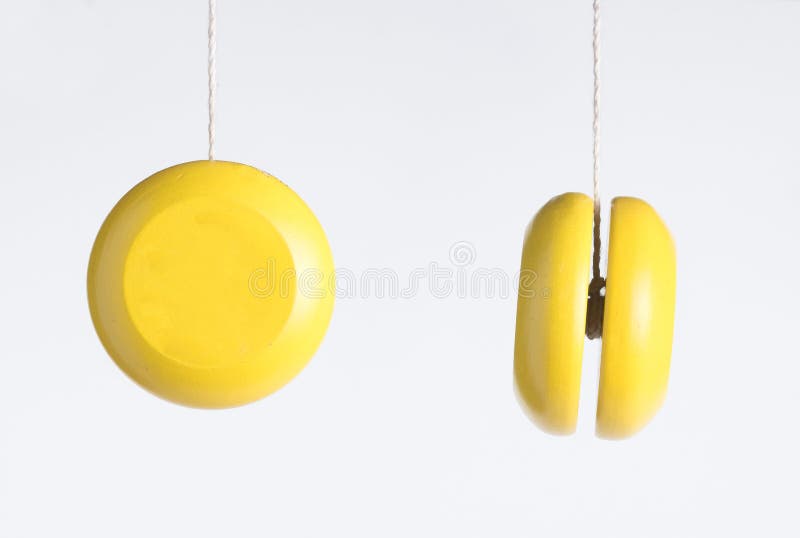 Yellow yo yo stock photo. Image of disk, spool, yoyo ...