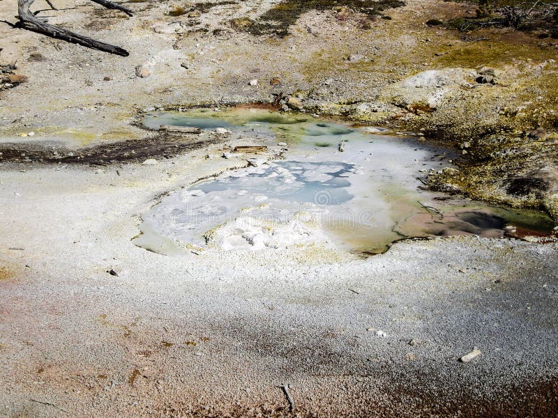 Yellowstone Mud Pots stock image. Image of pots, america 31213303