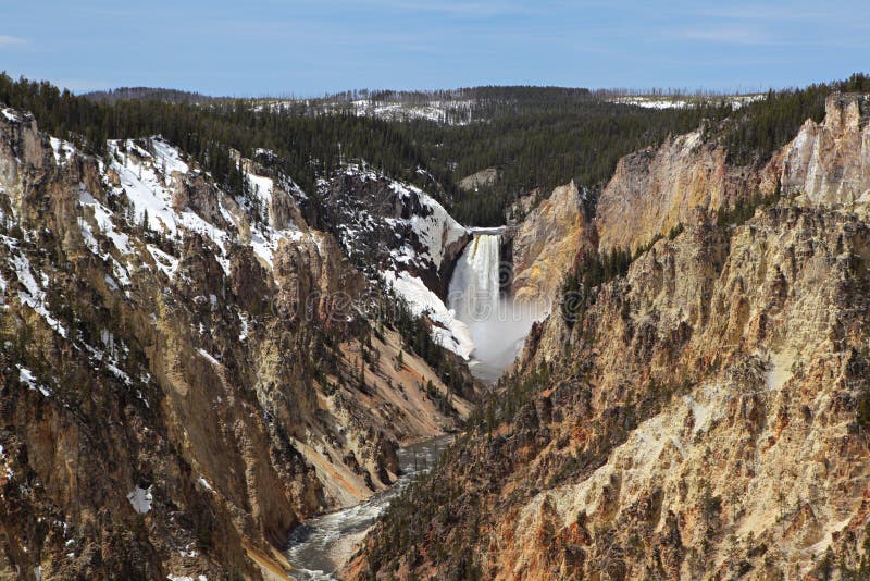 Yellowstone national park - lower falls royalty free stock photo Yellowstone national park - lower falls royalty free stock photo