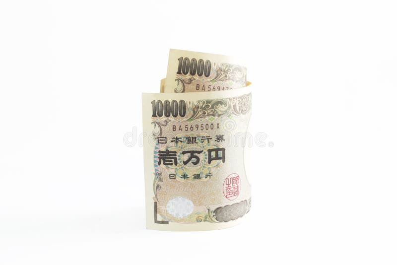Yenes japoneses del paquete foto de archivo libre de regalías