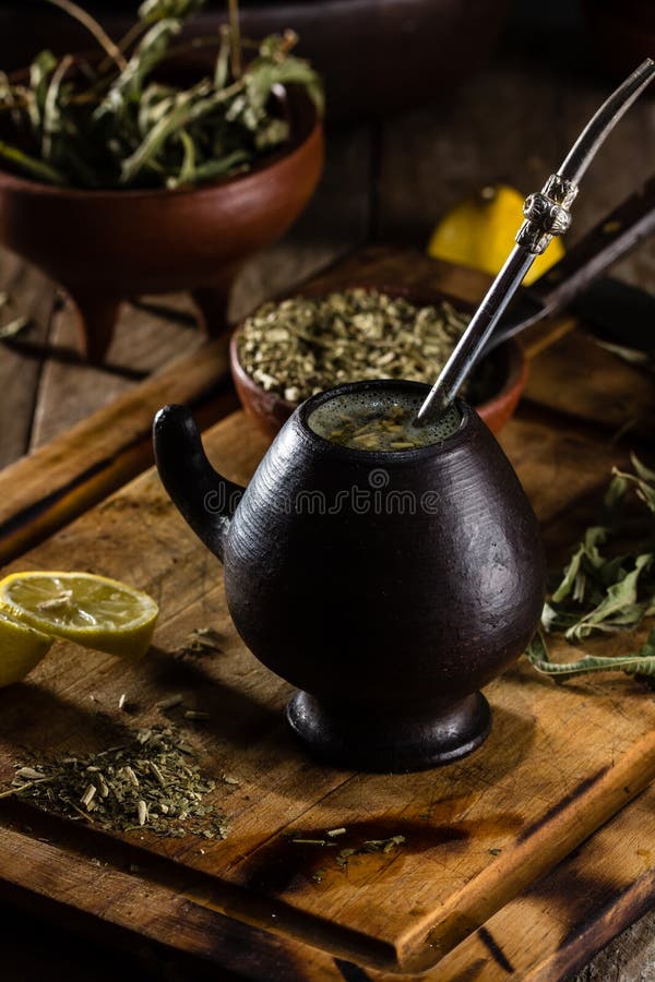 Yerba Mate - Latin American Hot Drink Herb Tea Stock Photo - Image of ...